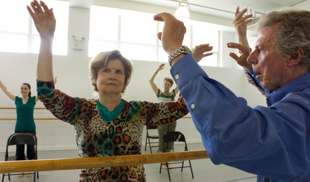 Participants, Marsha and Charlie, in the Dance for Parkinson's Disease class